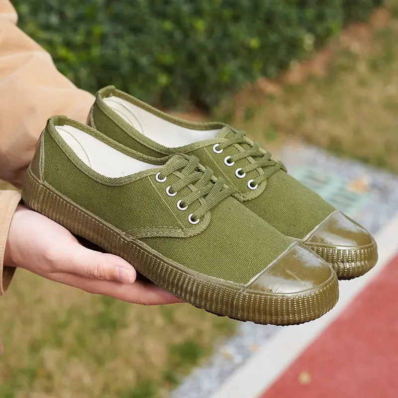 Jiefang Shoes Men And Women Outdoor Rubber Shoes Farmland Shoes Wear-Resistant Training Shoes Labor Insurance Work Shoes