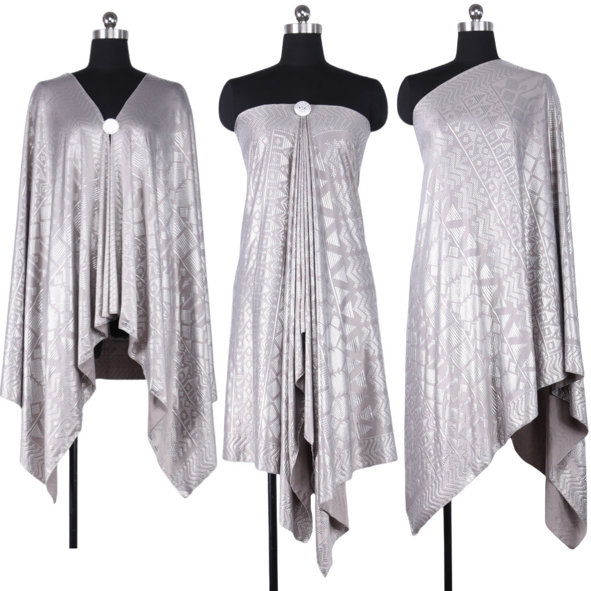 Foreign trade cross-border explosions retro tin foil gold gorgeous shawl four seasons all-match dustproof soft high-elastic women's scarf