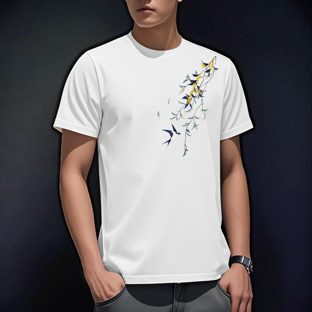 T-Shirt Imprimé Homme Style Coréen - Slim Fit Polyvalent Été 2026