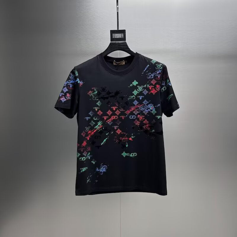 New Short-Sleeved T-Shirt Men's Summer Korean Style Trendyy Simple Half-Sleeved Tops Hong Kong Style Loose Casual Trendyy Brand T-Shirts