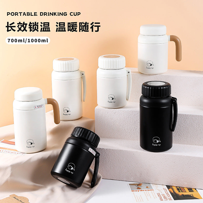 Thermos Sport Acier Inoxydable 316 - Séparation Thé & Eau 700ml/1L