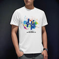2026 Summer Korean Style Printed Men's Short-Sleeved T-Shirt Slim Fit Round Neck Half-Sleeved T-Shirt Trendy Versatile T-Shirt Top