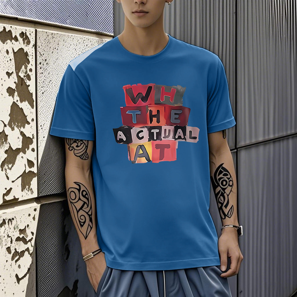 T-Shirt Soie de Glace Imprimé Homme - Slim Fit Été 2026