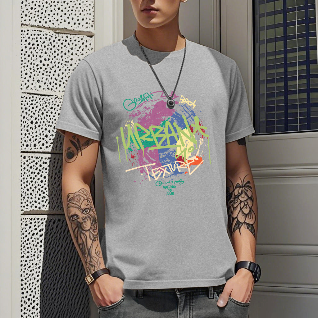 T-Shirt Soie de Glace Imprimé Homme - Slim Fit Été 2026