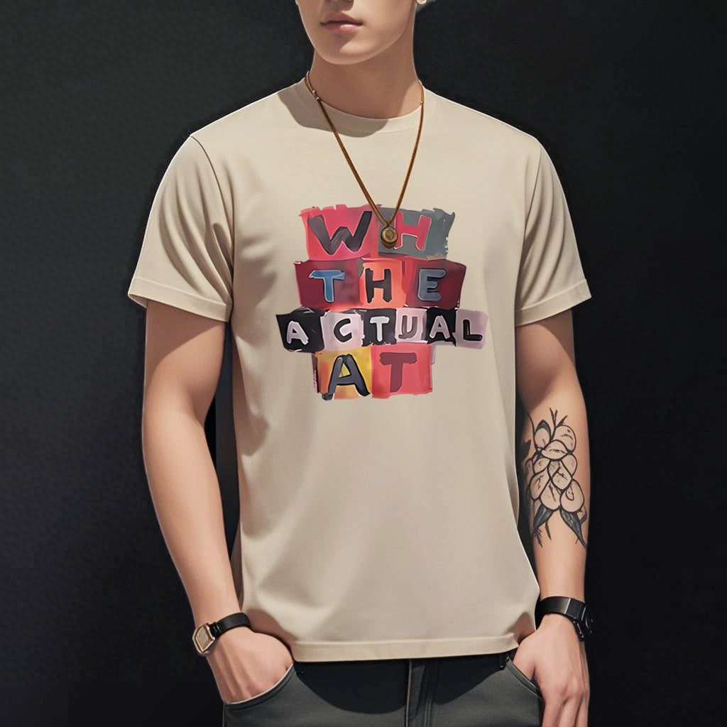 T-Shirt Soie de Glace Imprimé Homme - Slim Fit Été 2026