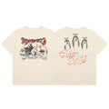 American High Street Abstract Graffiti Cartoon Animation Spoof Printed Short-Sleeved Oversize American Loose Half-Sleeved T-Shirt