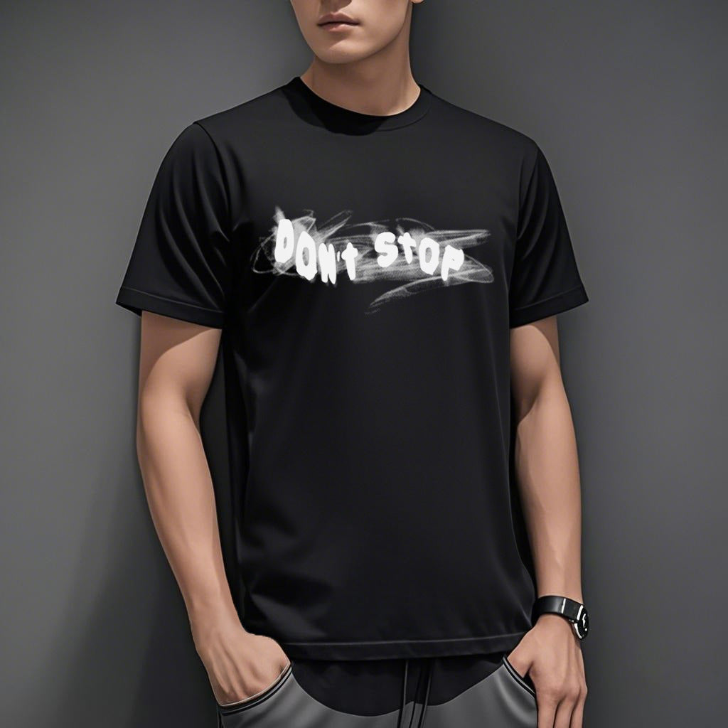 T-Shirt Imprimé Homme Style Coréen - Slim Fit Polyvalent Été 2026