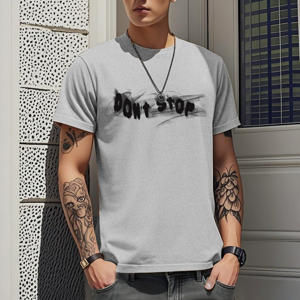 T-Shirt Imprimé Homme Style Coréen - Slim Fit Polyvalent Été 2026