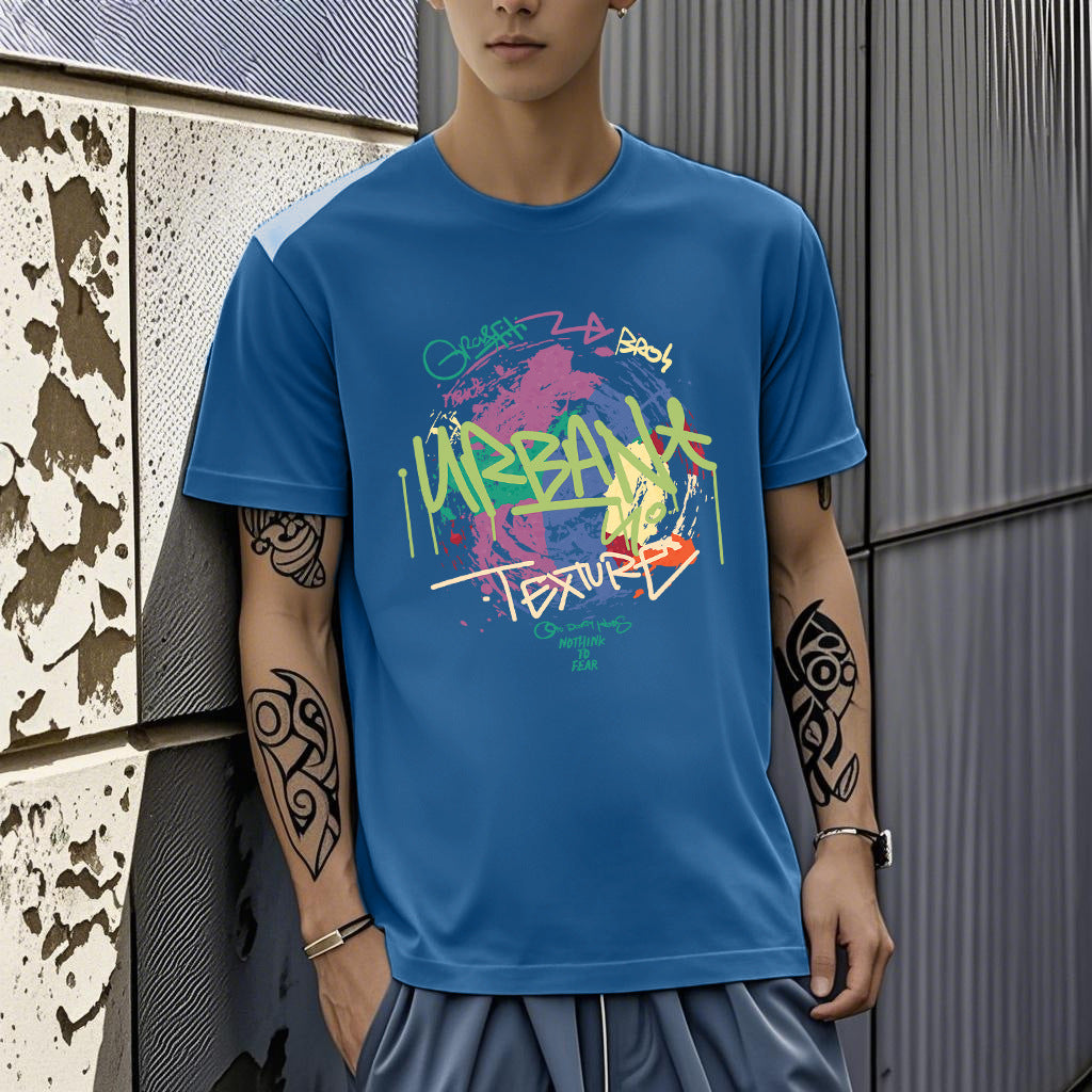 T-Shirt Soie de Glace Imprimé Homme - Slim Fit Été 2026