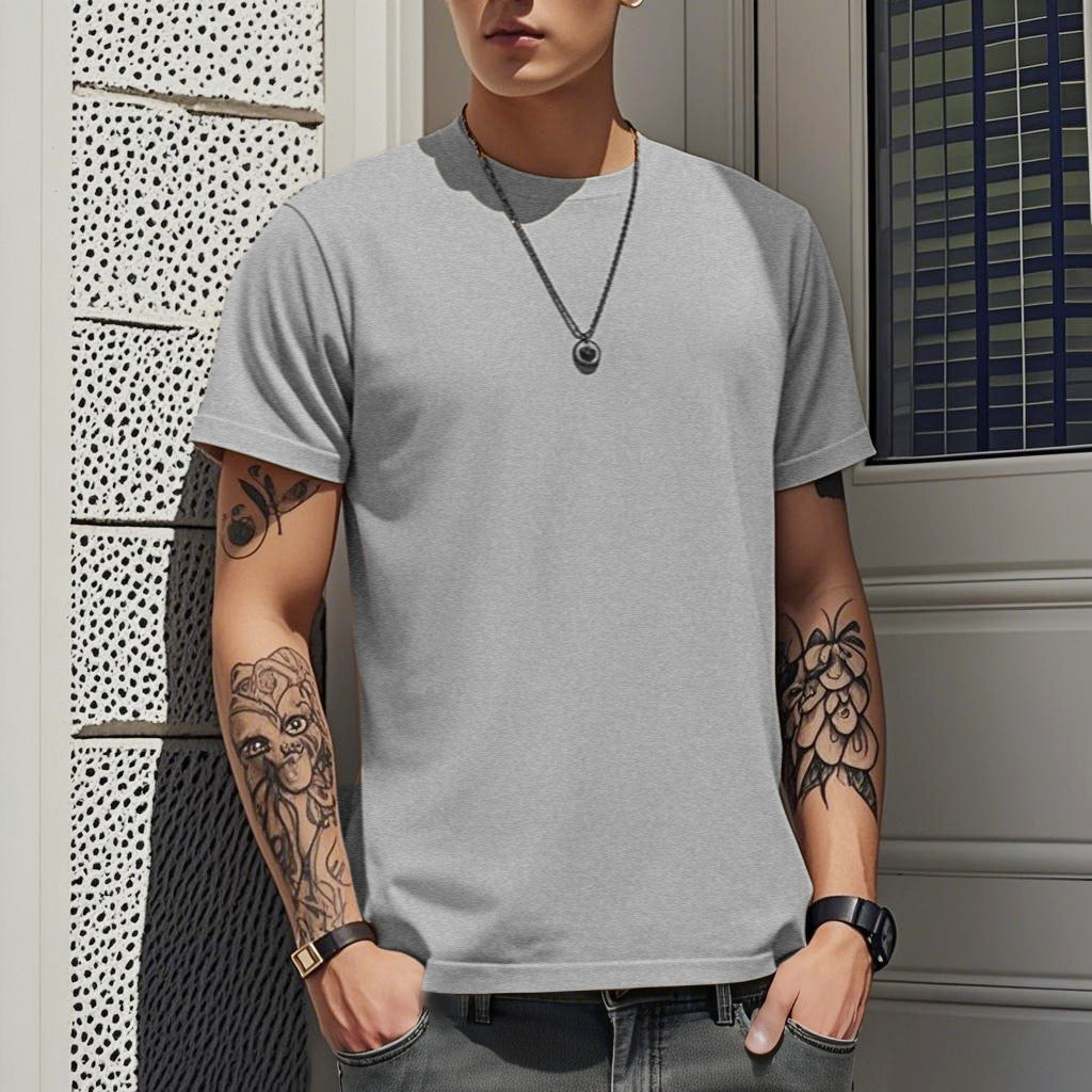 T-Shirt Imprimé Homme Style Coréen - Slim Fit Polyvalent Été 2026