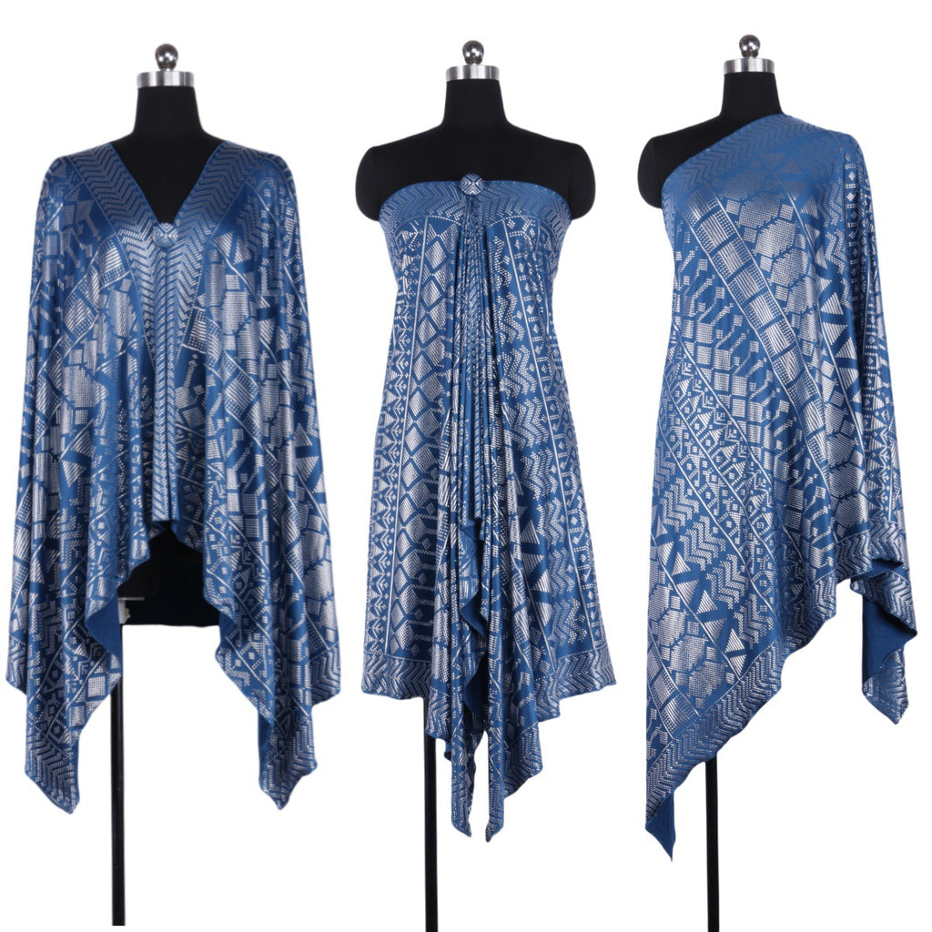 Foreign trade cross-border explosions retro tin foil gold gorgeous shawl four seasons all-match dustproof soft high-elastic women's scarf