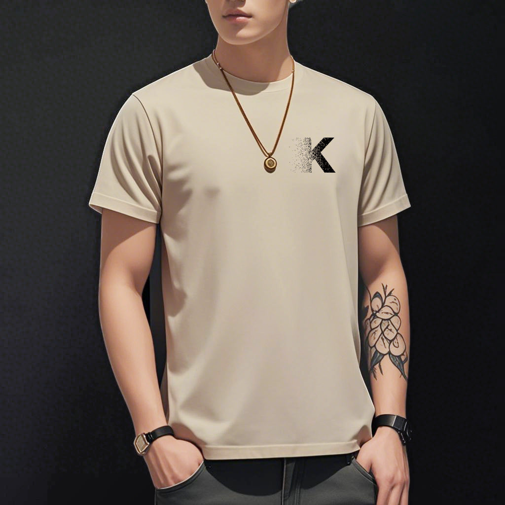 T-Shirt Soie de Glace Imprimé Homme - Slim Fit Été 2026