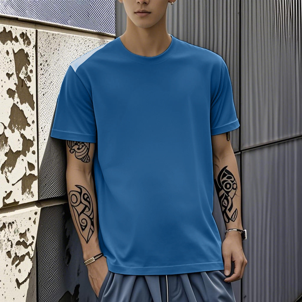 T-Shirt Soie de Glace Imprimé Homme - Slim Fit Été 2026