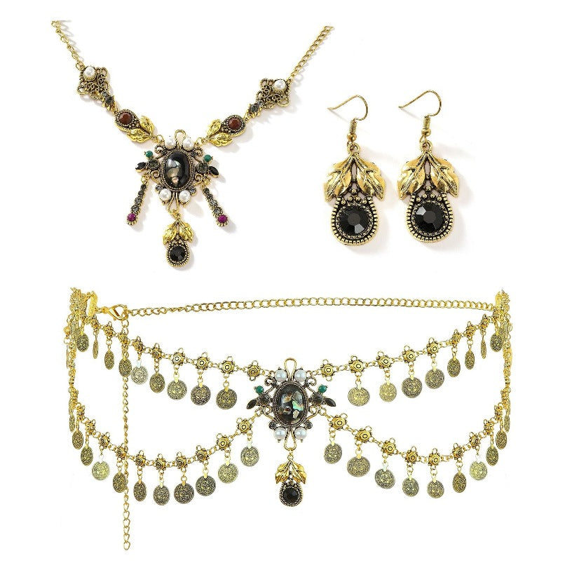 New alloy vintage tassel coins belly dance waist chain ladies gorgeous jewelry daily wear factory direct sales