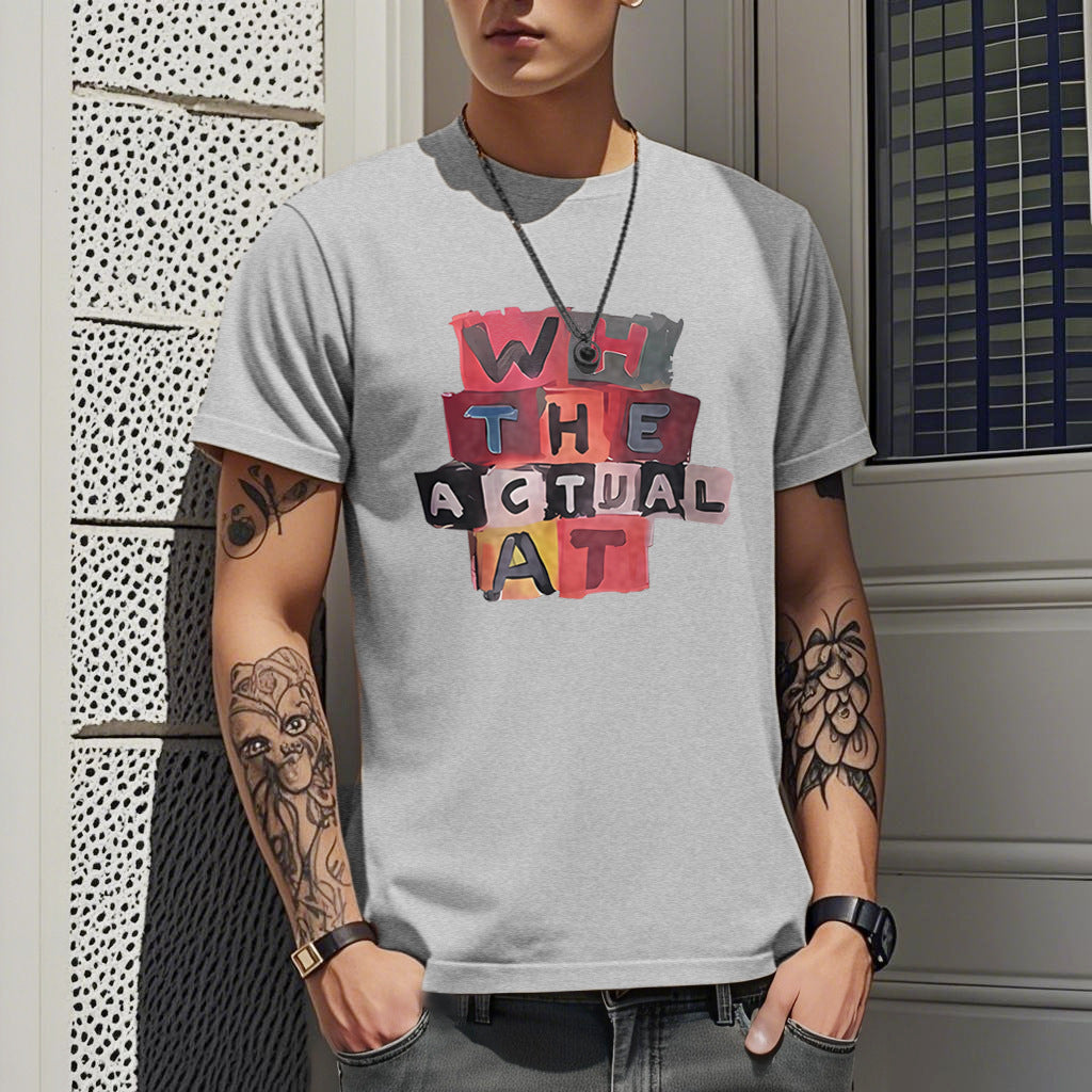 T-Shirt Soie de Glace Imprimé Homme - Slim Fit Été 2026