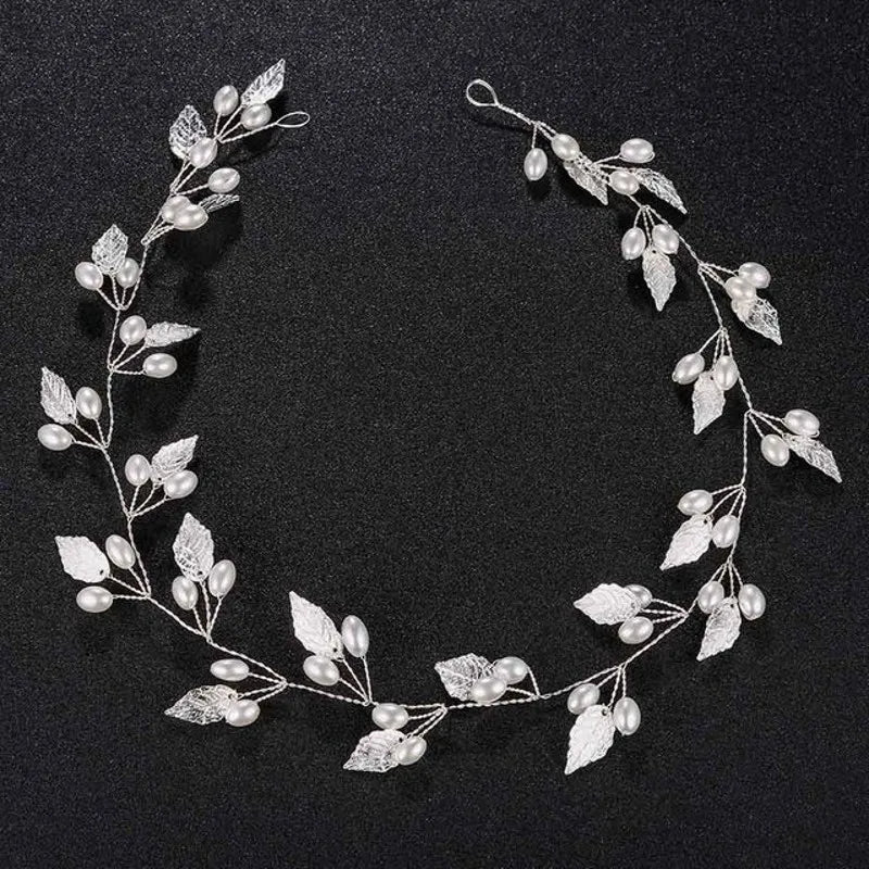 Tiare Mariage Perles & Cristaux - Accessoire Cheveux Nuptial 35cm