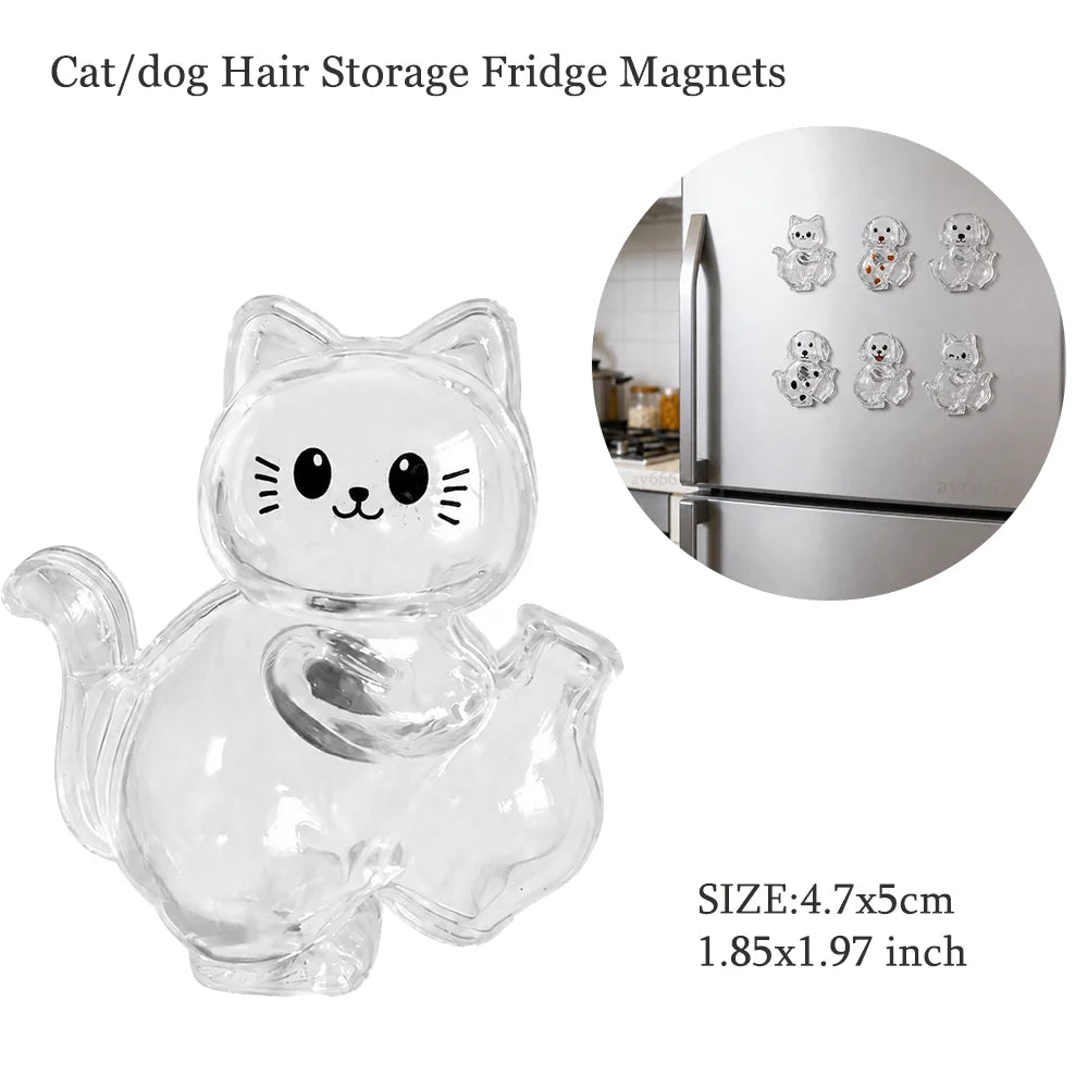Hanging Pet Keychain Pendant Memorial Resin Cat/Dog Hair Storage Capsule Unique Keychain Novel Trendy Souvenir for Pet Lovers