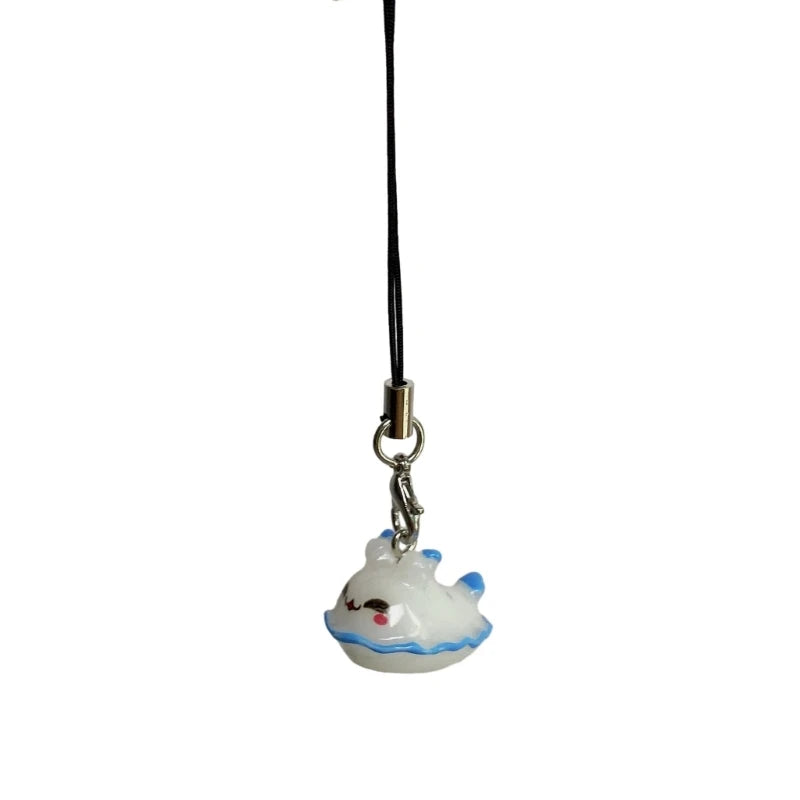 Ocean Animal Keyrings Marine Life Pendant Acrylic Keychain Colorful Phone Lanyard Versatile Bags Accessories