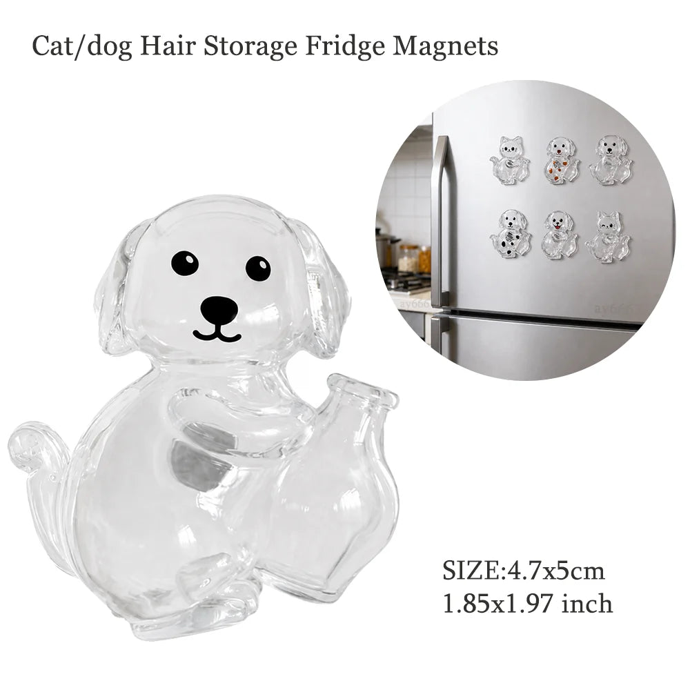 Hanging Pet Keychain Pendant Memorial Resin Cat/Dog Hair Storage Capsule Unique Keychain Novel Trendy Souvenir for Pet Lovers