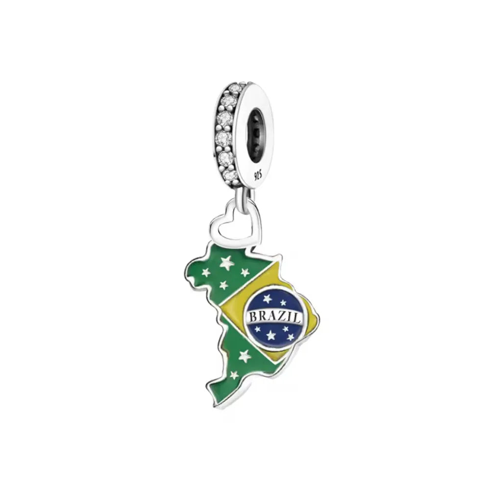 Fashionable 925 Sterling Silver Camera, Honey Pot, Elephant Pendant,Fit European Bracelet DIY Women's Charm Jewelry Safety Chain