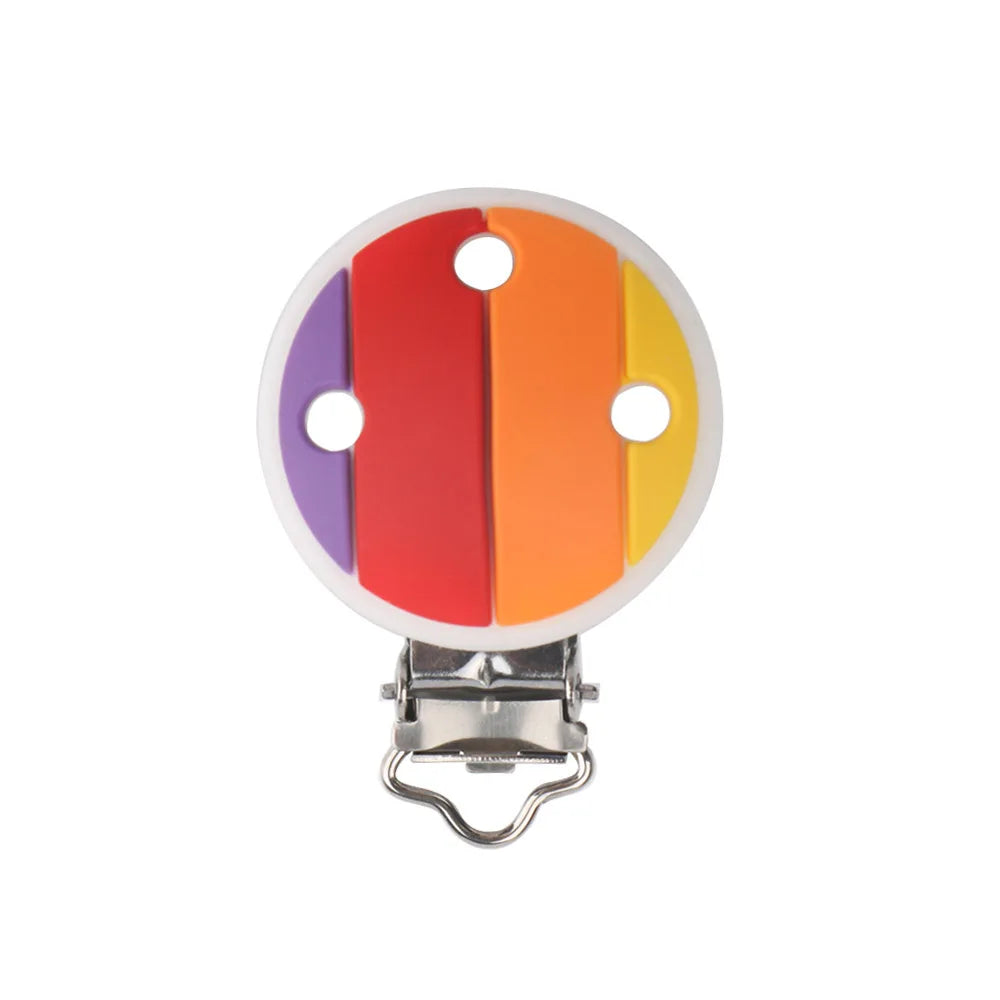 Sunrony 1Pc Animal Cartoon Silicone Pacifier Clip Food Grade DIY Pacifier Chain Accessories For Jewelry Making