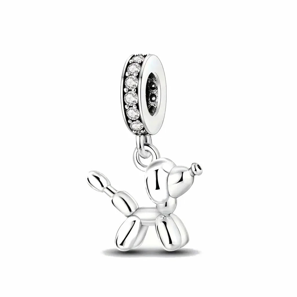 Fashionable 925 Sterling Silver Camera, Honey Pot, Elephant Pendant,Fit European Bracelet DIY Women's Charm Jewelry Safety Chain