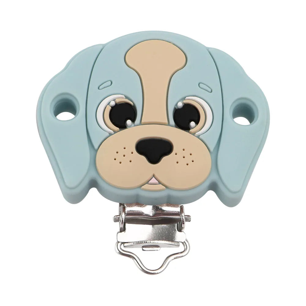 Sunrony 1Pc Animal Cartoon Silicone Pacifier Clip Food Grade DIY Pacifier Chain Accessories For Jewelry Making