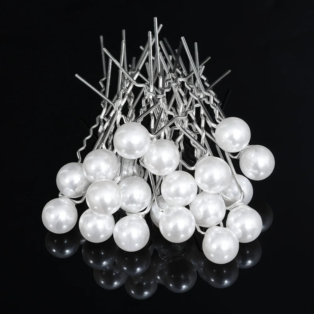 Tiare Mariage Perles & Cristaux - Accessoire Cheveux Nuptial 35cm