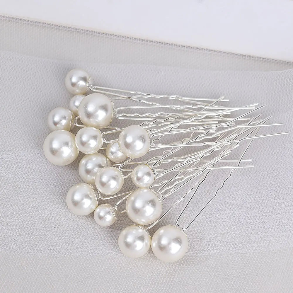Tiare Mariage Perles & Cristaux - Accessoire Cheveux Nuptial 35cm