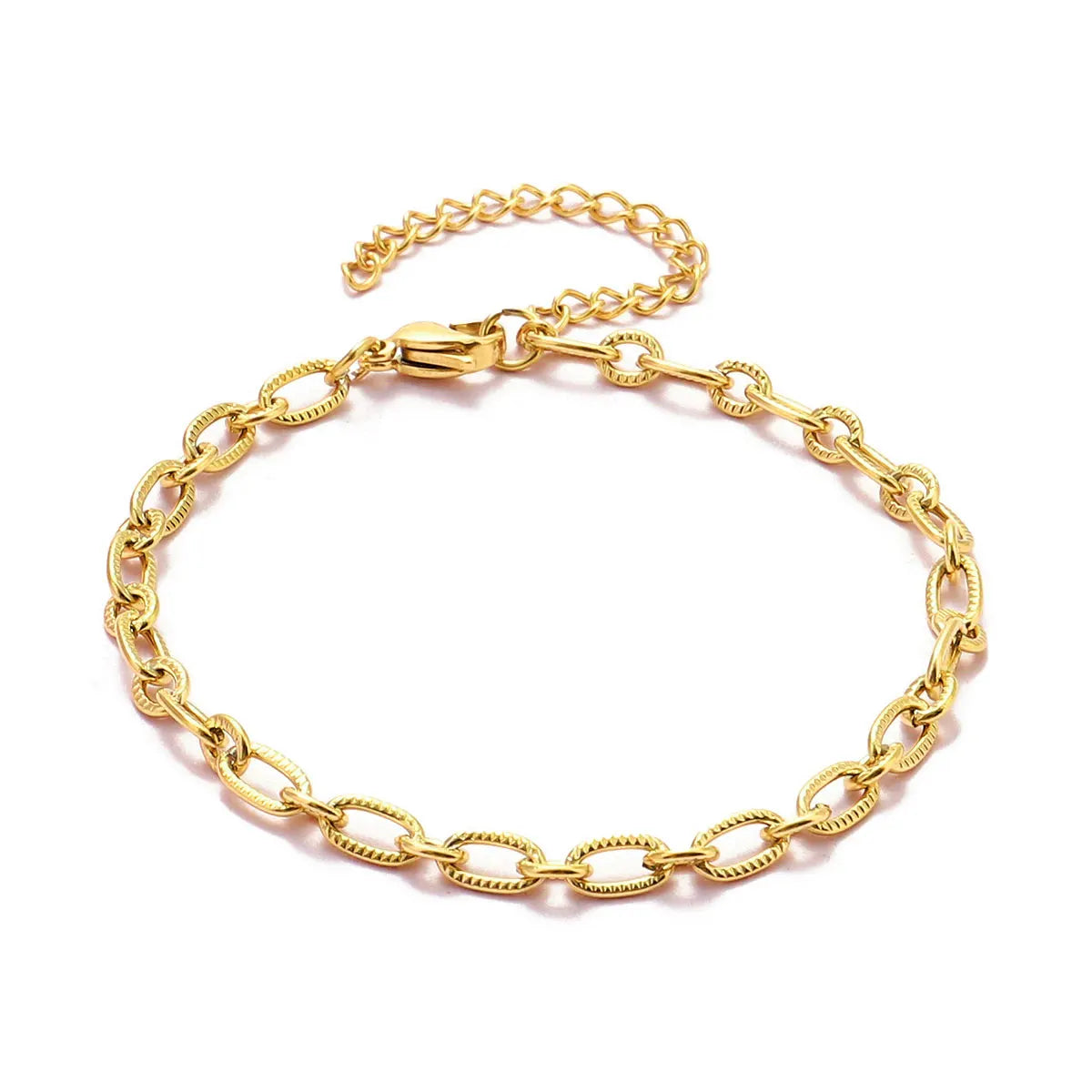 Lot de 5 Bracelets Chaîne Paperclip Acier Inoxydable - DIY & Artisanat