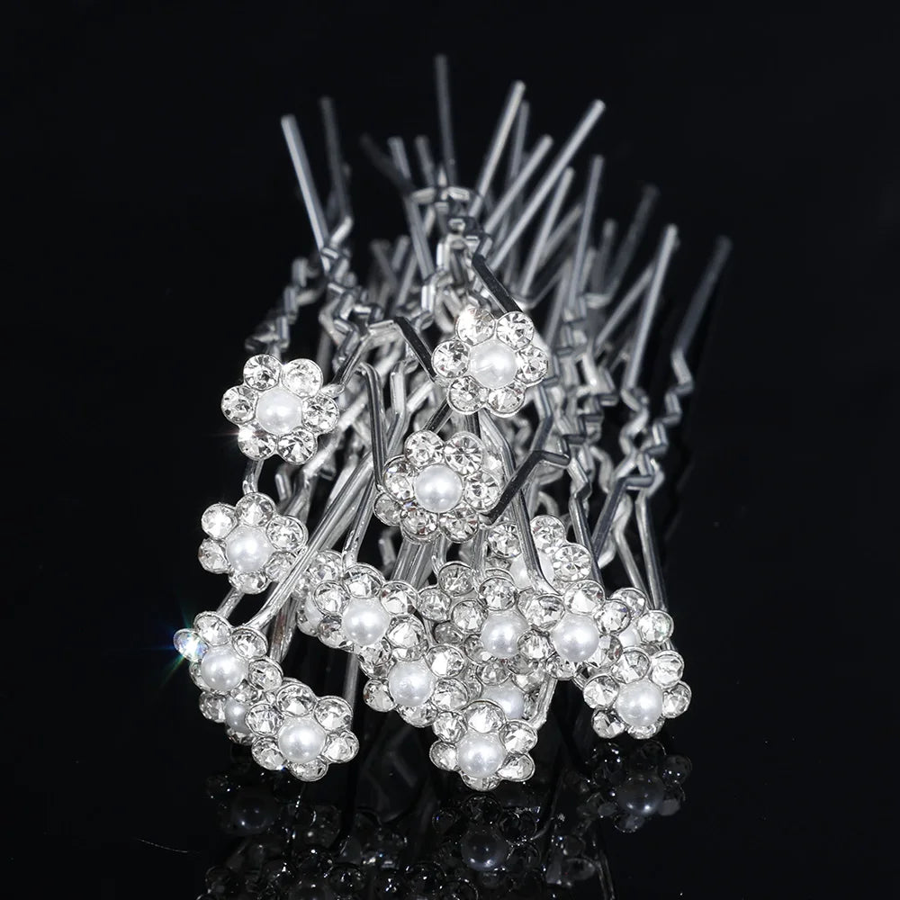 Tiare Mariage Perles & Cristaux - Accessoire Cheveux Nuptial 35cm