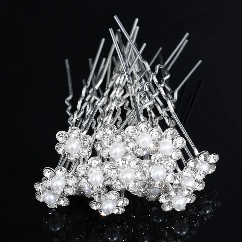 Tiare Mariage Perles & Cristaux - Accessoire Cheveux Nuptial 35cm
