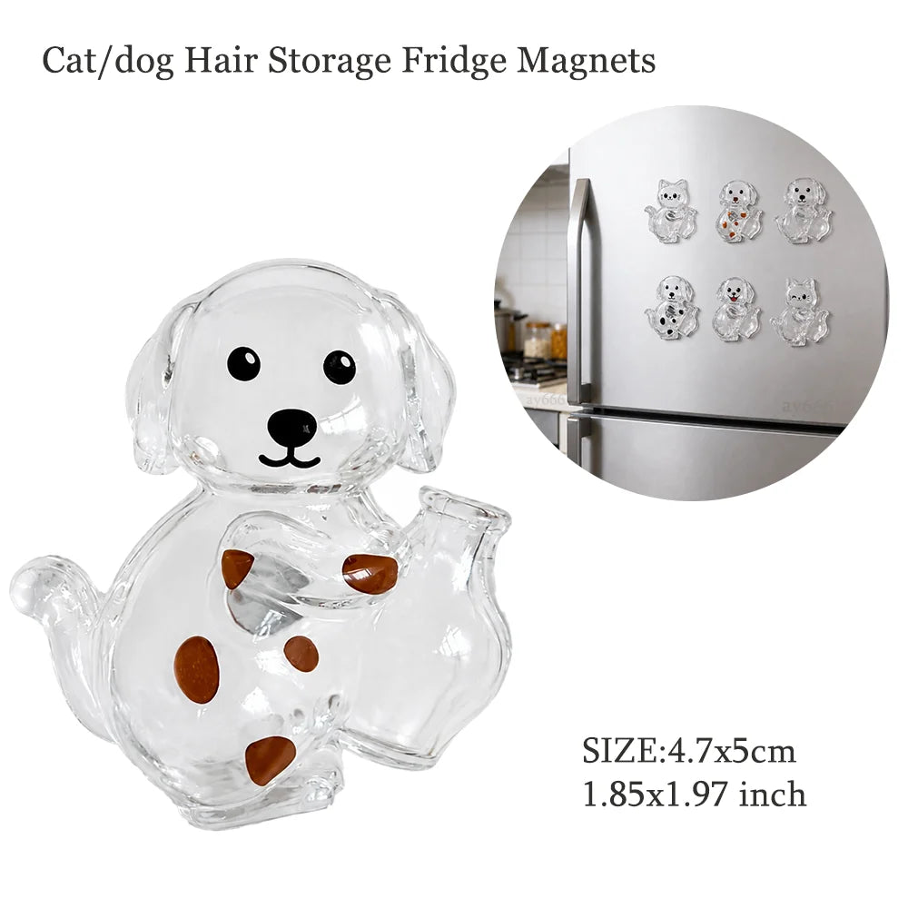 Hanging Pet Keychain Pendant Memorial Resin Cat/Dog Hair Storage Capsule Unique Keychain Novel Trendy Souvenir for Pet Lovers