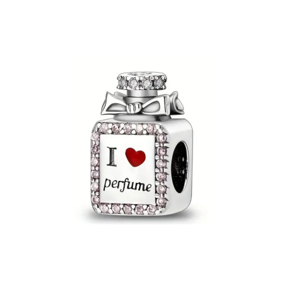Fashionable 925 Sterling Silver Camera, Honey Pot, Elephant Pendant,Fit European Bracelet DIY Women's Charm Jewelry Safety Chain
