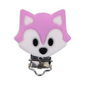 Sunrony 1Pc Animal Cartoon Silicone Pacifier Clip Food Grade DIY Pacifier Chain Accessories For Jewelry Making