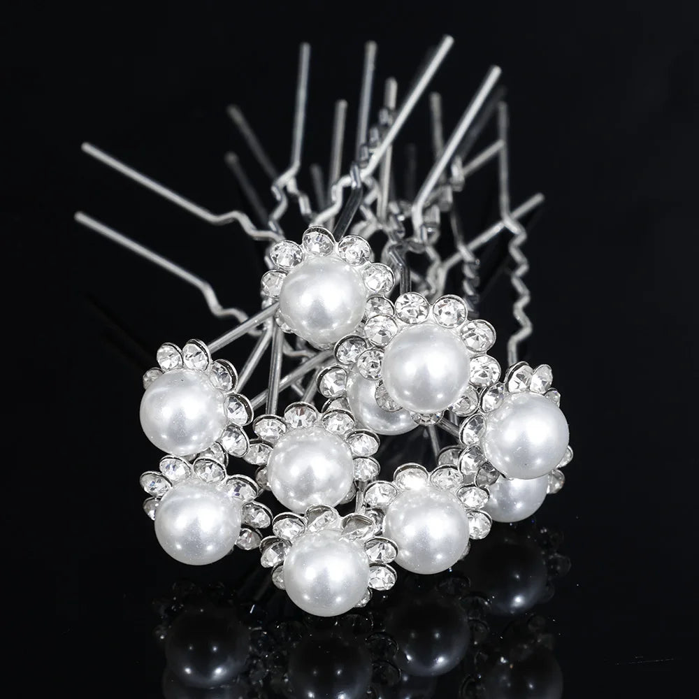 Tiare Mariage Perles & Cristaux - Accessoire Cheveux Nuptial 35cm