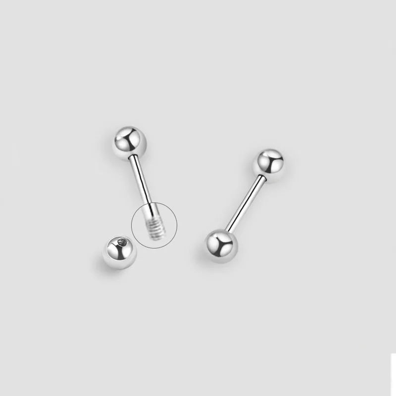 Fashion Cute 925 Silver Needle Simple Butterfly Ball Stud Earrings Female Students All-match Jewelry Accessories Noble Gifts