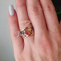 Bague Cristal Quartz & Strass - Bijou Tendance pour Femme