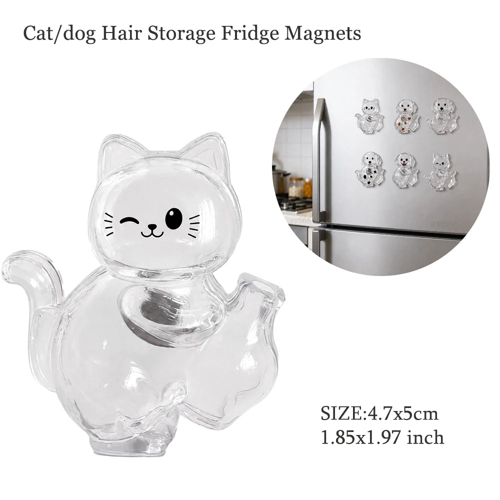 Hanging Pet Keychain Pendant Memorial Resin Cat/Dog Hair Storage Capsule Unique Keychain Novel Trendy Souvenir for Pet Lovers