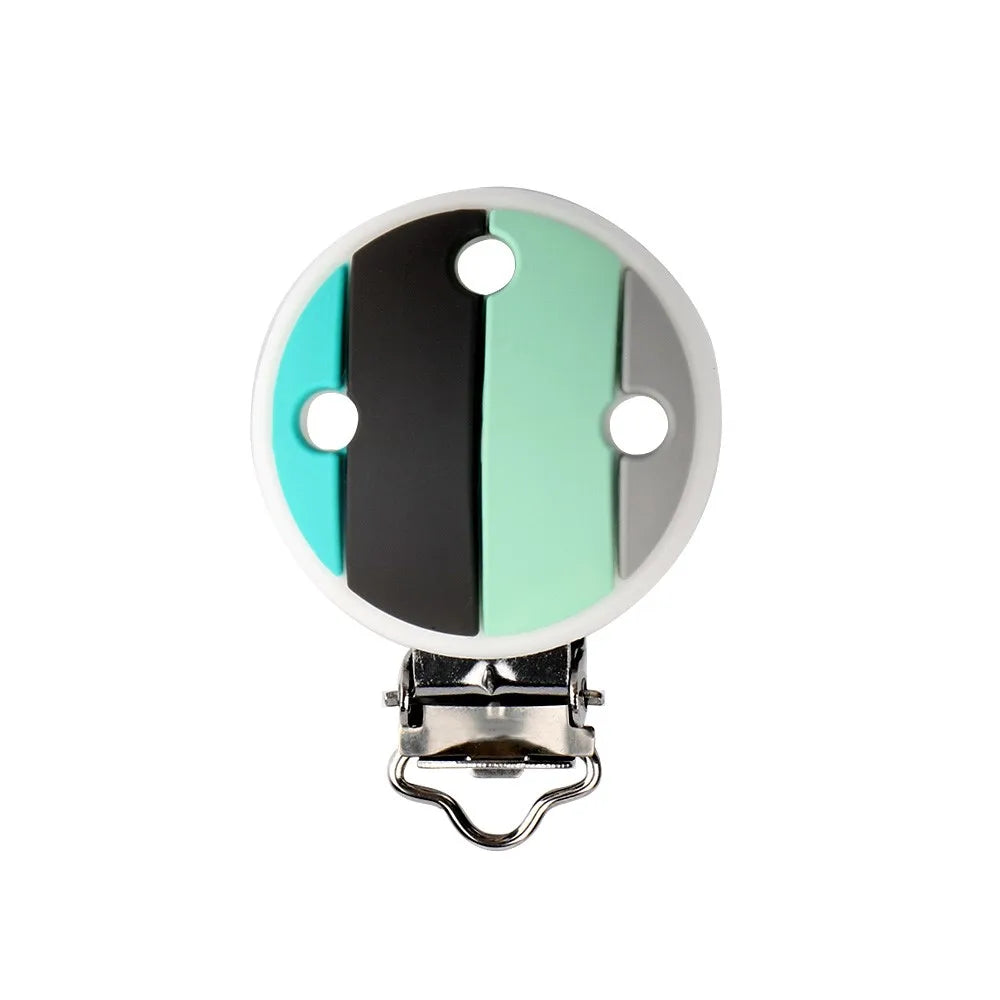 Sunrony 1Pc Animal Cartoon Silicone Pacifier Clip Food Grade DIY Pacifier Chain Accessories For Jewelry Making