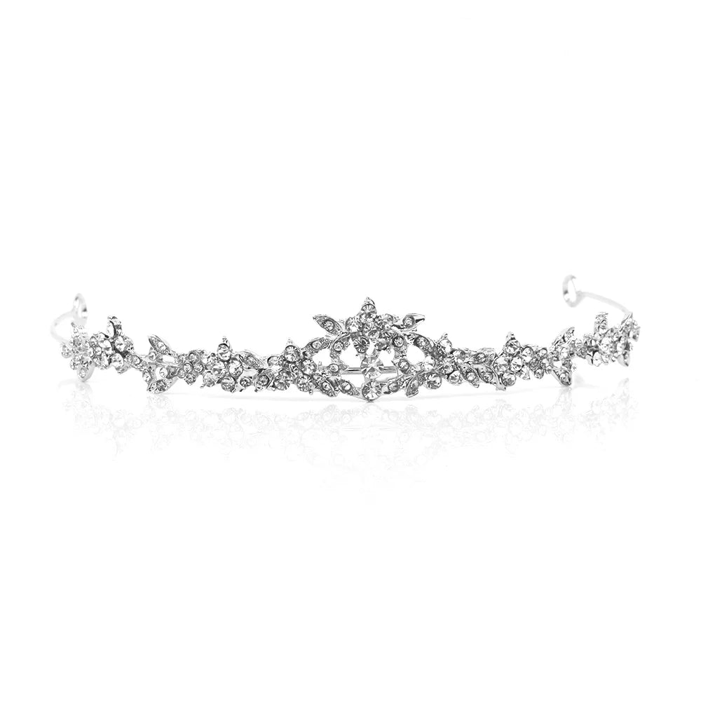 Tiare Mariage Perles & Cristaux - Accessoire Cheveux Nuptial 35cm