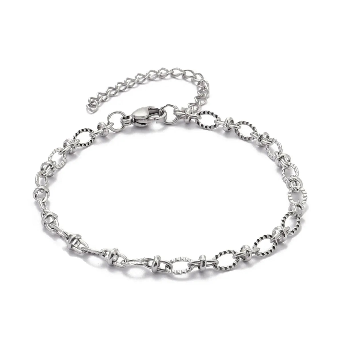 Lot de 5 Bracelets Chaîne Paperclip Acier Inoxydable - DIY & Artisanat