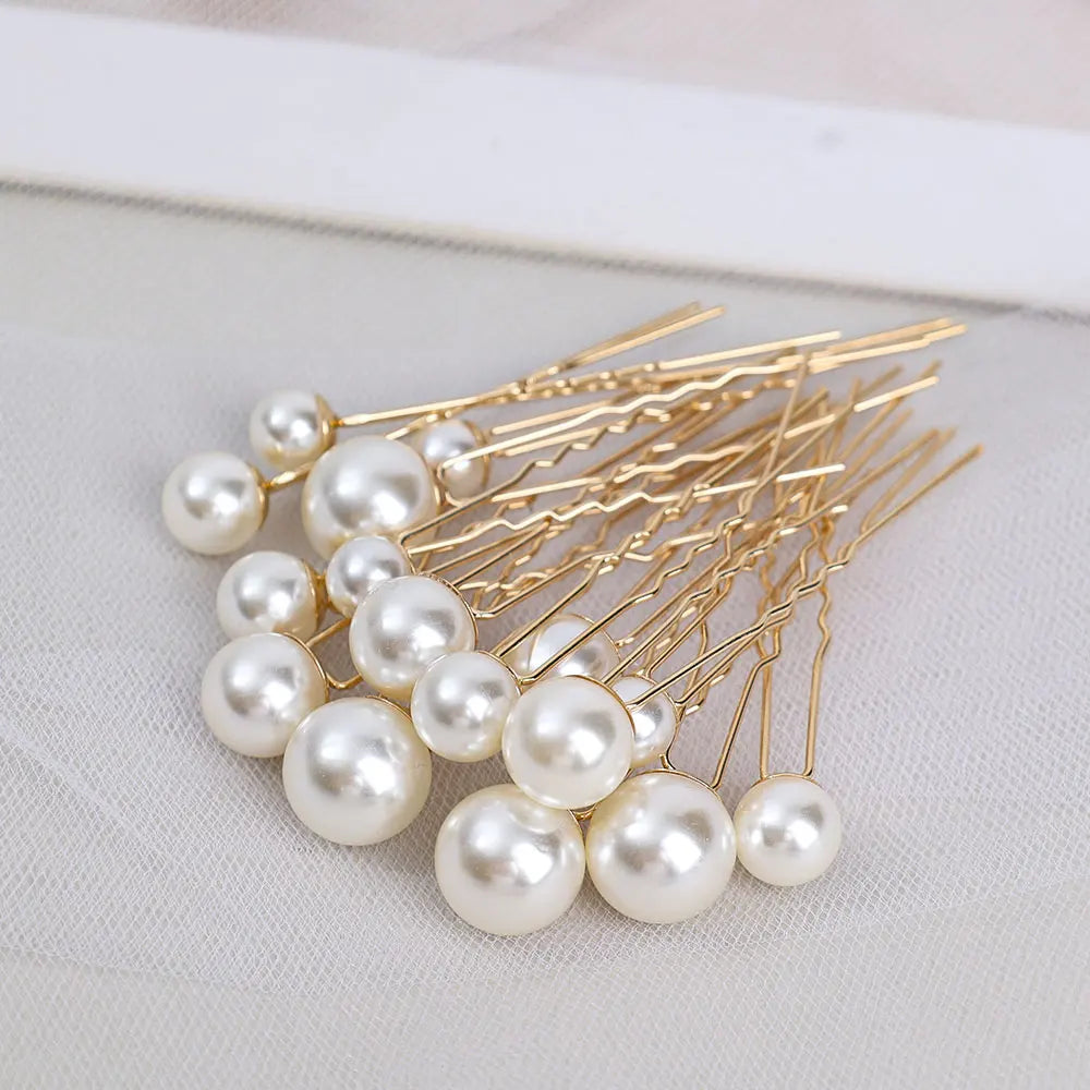 Tiare Mariage Perles & Cristaux - Accessoire Cheveux Nuptial 35cm