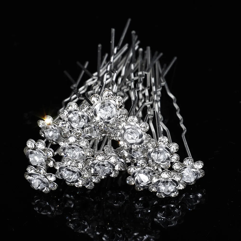 Tiare Mariage Perles & Cristaux - Accessoire Cheveux Nuptial 35cm